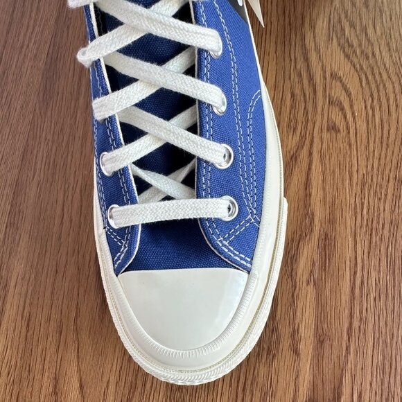 🖤🖤Converse Chuck Taylor Hi Mens Shoes Sz 3 Comme des Garcons PLAY Blue 171846C - Picture 9 of 9